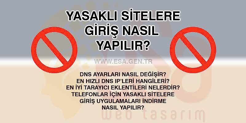 Yasaklı Sitelere Giriş İçin Alternatif Yöntemler